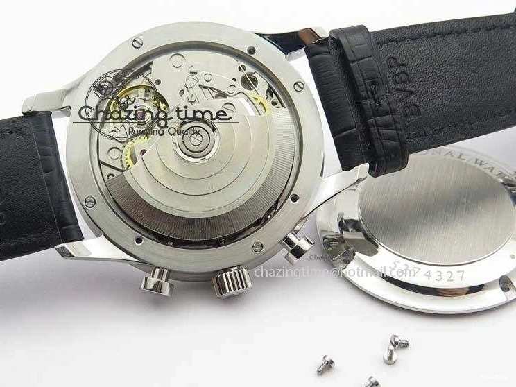 MIROTIME 0517 Reliable Portuguese IW371447 ZF 1:1 Best Edition SS Black Dial On Black Leather Strap A79350 V 7274